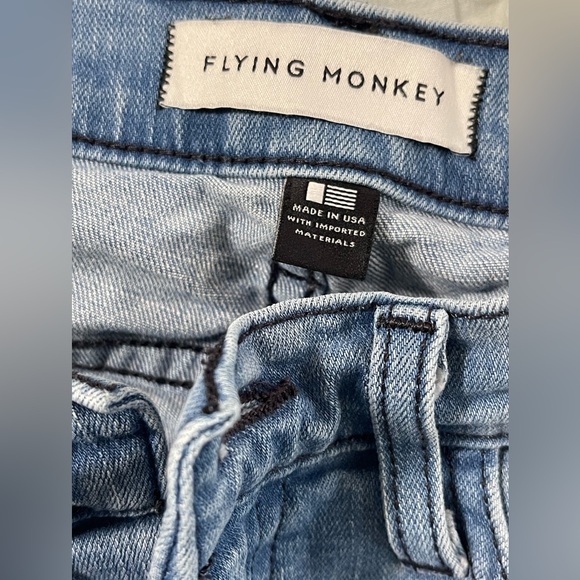 Flying Monkey Size 25 Destroyed Hem Cropped Jeans - Picture 4 of 4